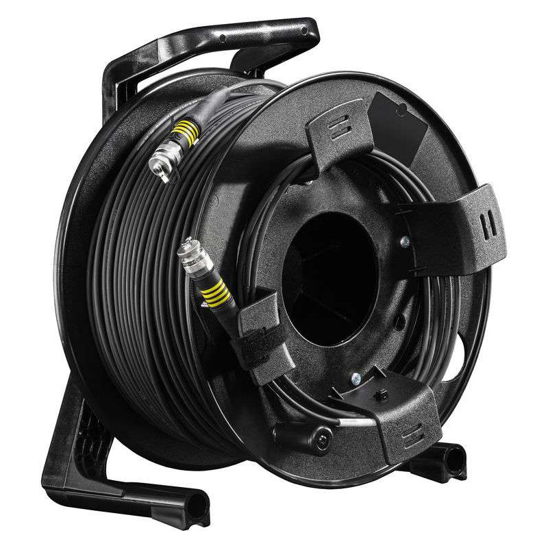 4Core SM Ultra Light, 200m on drum FieldCast Cavo Fibra ottica 4Core 200m con avvolgicavo