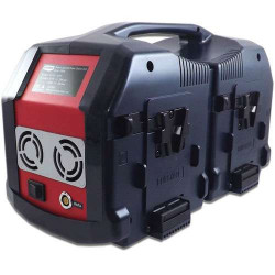 PWS4 Power-Station Blueshape per il supporto di 4 batterie V-lock doppio Voltaggio 14V e 24V