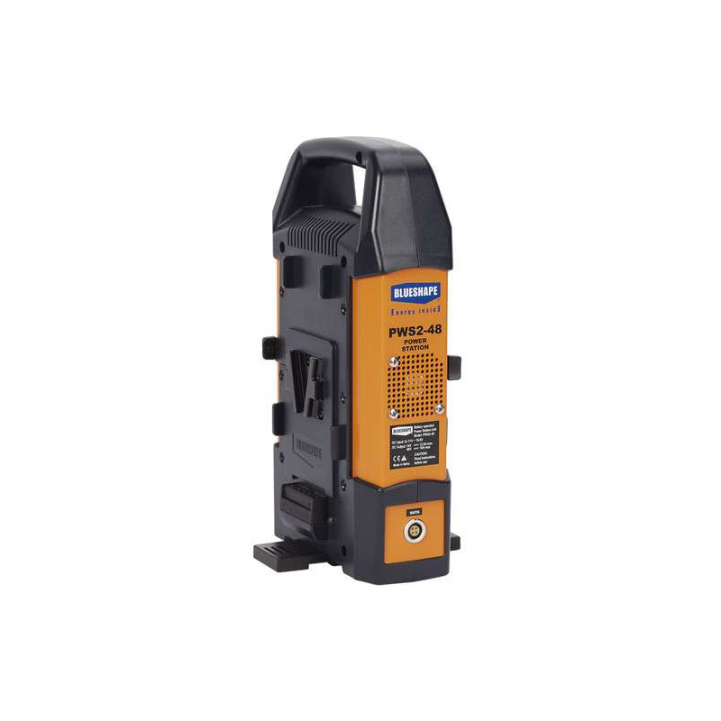 PWS2-48 Power-Station Blueshape per il supporto di 2 batterie V-lock doppio Voltaggio 14V e 48V