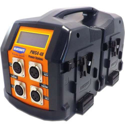 PWS4-48 Power-Station Blueshape per il supporto di 4 batterie V-lock doppio Voltaggio 14V e 48V