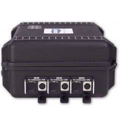 PWS-RUGGED Power-Station Blueshape robusta 48V-28V-14V da produzione sul campo per batterie con attacco V-Lock