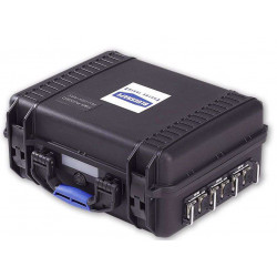 PWS-RUGGED Power-Station Blueshape robusta 48V-28V-14V da produzione sul campo per batterie con attacco V-Lock