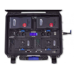 PWS-RUGGED Power-Station Blueshape robusta 48V-28V-14V da produzione sul campo per batterie con attacco V-Lock