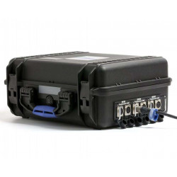 PWS-RUGGED-3S Power-Station Blueshape robusta 48V-28V-14V da produzione sul campo per batterie con attacco Gold-Mount 3-Studs
