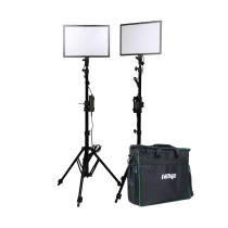 LG-E268CII Ledgo Kit di 2 Lampade da studio a LED Bicolor + 2 Light stand