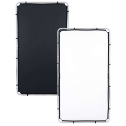 Tessuto Lastolite per skylite fabric piccolo nero/bianco 1,1X2m