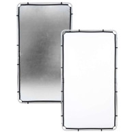 Tessuto Lastolite per skylite fabric piccolo argento/bianco 1,1X2m