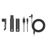 XSW-D LAVALIER SET Sistema Sennheiser microfono ME2-II, trasm. Jack 3.5mm F + Ricev. XLR M + Clip + Cavo
