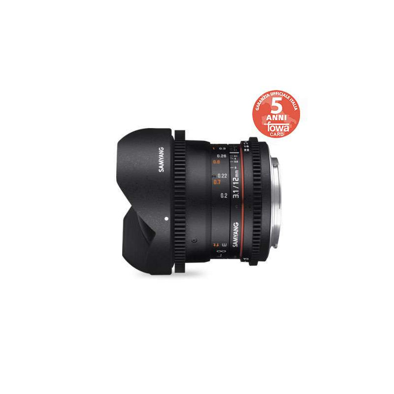 SY11VF SAMYANG OBIETTIVO 12MM T/3,1 VDSLR ED AS NCS FISH-EYE FUJI X