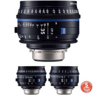 CP3 kit Zeiss di 3 obiettivi Compact Prime + hard case