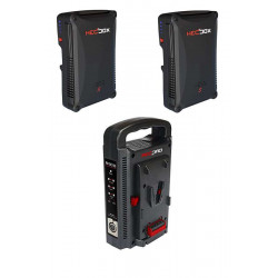 PROBANK-2S HEDBOX, Kit di alimentazione con 2 batterie Nero S e un caricabatteria RP-DC100