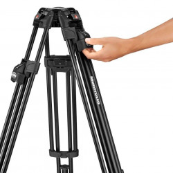 MVK526TWINFA Manfrotto 526 Pro Testa video e treppiede 645 Fast Twin Alu