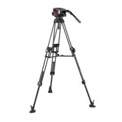 MVK509TWINFC Manfrotto 509 Pro Testa video,treppiede 645 Fast Twin Carbon