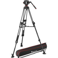MVK504XTWINFA Manfrotto Testa Piatta 504X e treppiede 645 Fast Twin Alu