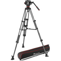 MVK504XTWINMC Manfrotto Testa Fluida 504X e Trep. 2 tubi in FC e stab. centrale