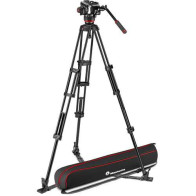 MVK504XTWINGA Manfrotto Testa Video Fluida 504X e Trep. 2Tubi in All. con SC