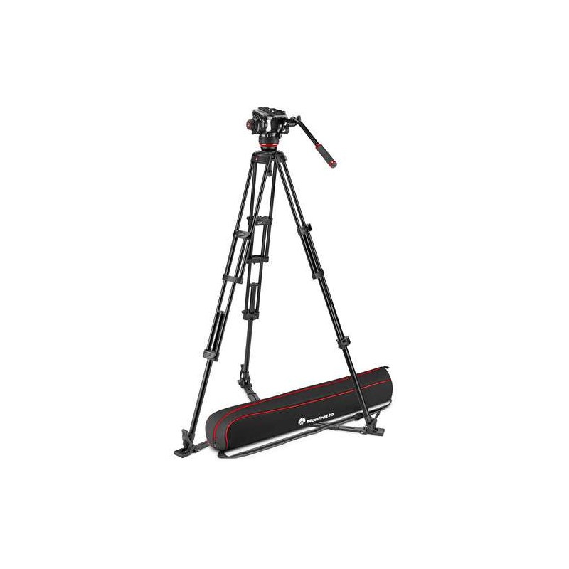 MVK504XTWINGA Manfrotto Testa Video Fluida 504X e Trep. 2Tubi in All. con SC