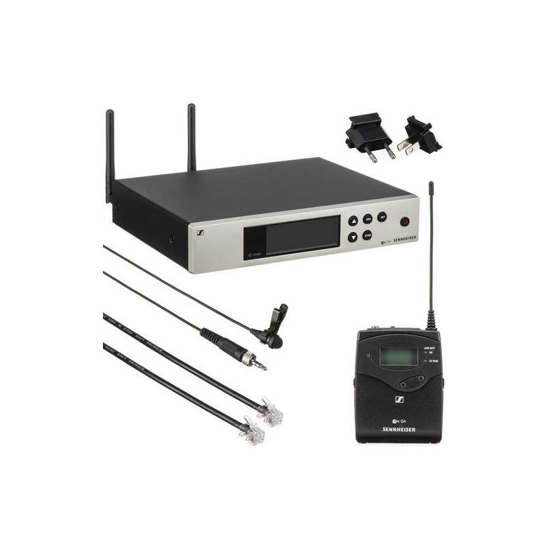 KIT SENNHEISER TX SK100 G4+Lavallier ME2 RX a Rack 100 EM G4