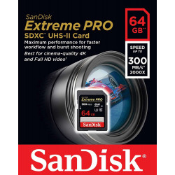 SANDISK SDXC  EXTREME PRO 64GB HC 260/300MBs C10 3100859