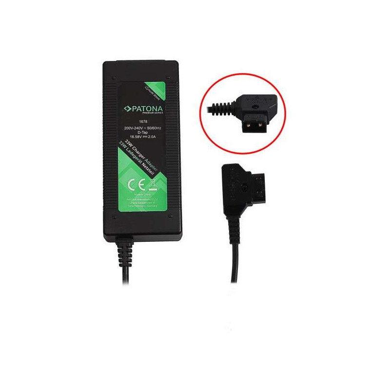 1678 PATONA Caricabatterie per batterie tipo Sony BP-95W, BP-190WS