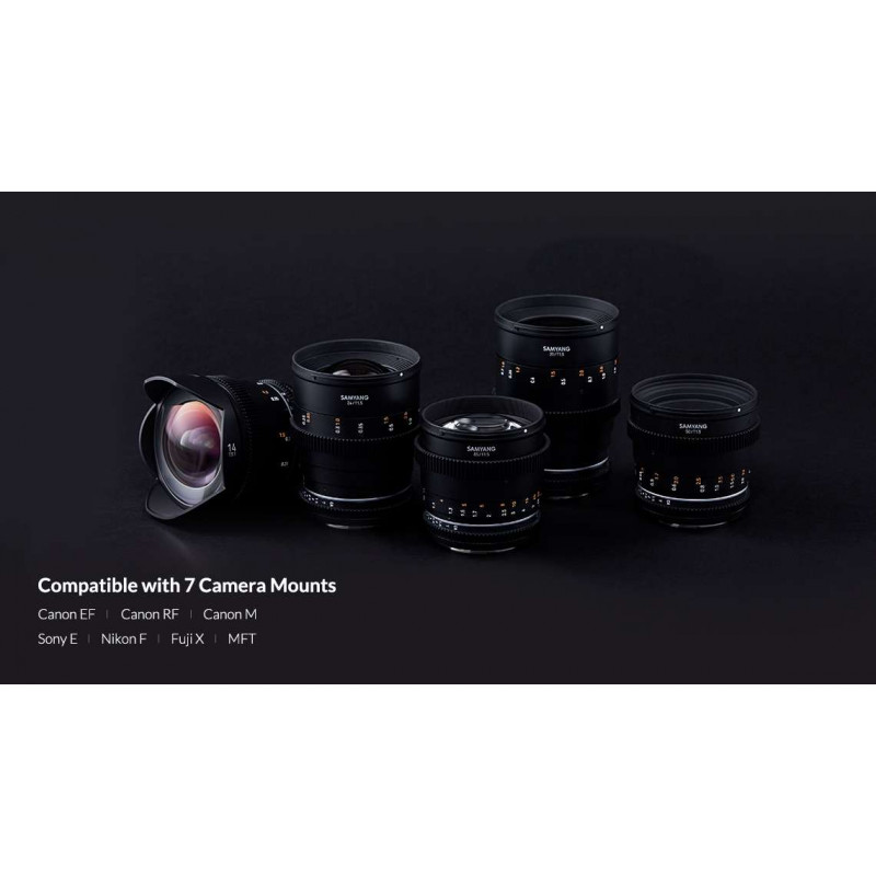 Kit Samyang video 5 obiettivi VDSLR MKII Sony E-Mount