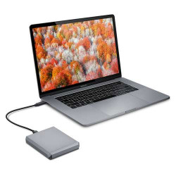 Mobile Drive LaCie, 5 TB - USB 3.1 Gen 2 USB-C - Hard disk esterno silver