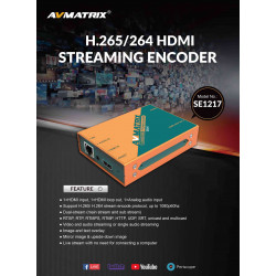 AVMATRIX ENCODER STREAMING H.265/ H.264 HDMI