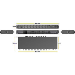 AVMATRIX Multiviewer e Switcher 3G-SDI a 16 canali (1 RU)