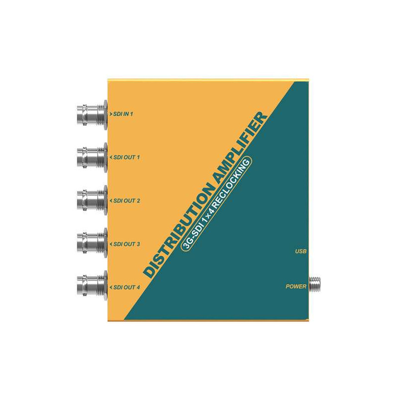AVMATRIX Amplificatore di distribuzione con reclocking 3G-SDI 1x4