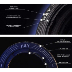 H&Y adattatore 46-62mm Revoring multiformatoper filtri 67mm