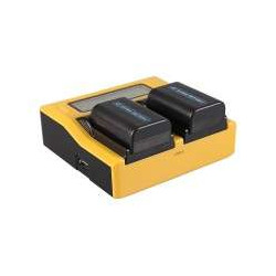 7525 PATONA Caricabatterie doppio per batterie Sony NP-FM50