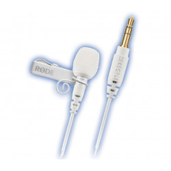 LAVALIER GO Rode microfono Bianco a clip, capsula 4.5mm, jack 3.5mm TRS