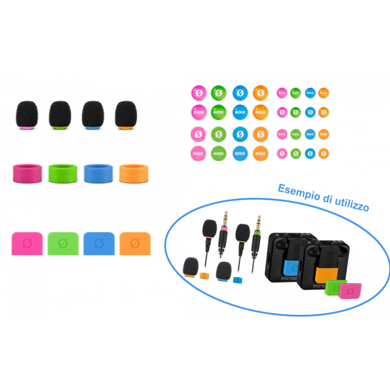 COLORS2 Rode Set per Wireless GO e Lavalier