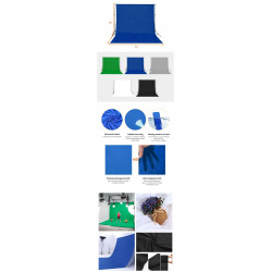 E-Image fondale blu 3x6m in tessuto