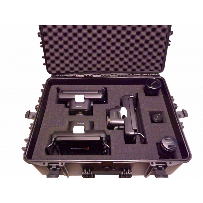 Hard Case per 2/3 Camere CINSTUDMFT 4K Pro e 4K Plus Blackmagic