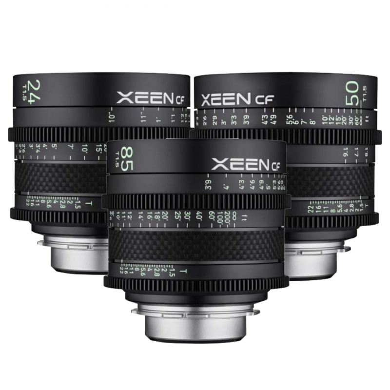 Bundle lenti XEEN CF 24-50-85mm - T1.5 FF CINE PL