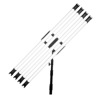 Piastra Holder Nanlite HD-T12-4-BHG con testa a sfera per 4  Pavotube