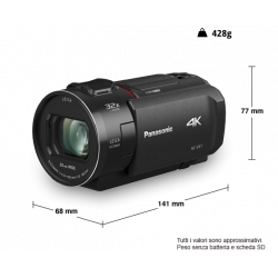 HC-VXF1 Camcorder palmare 4K Panasonic
