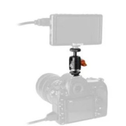 Adattatore A8 con attacco cold shoe e ball head medio E-Image