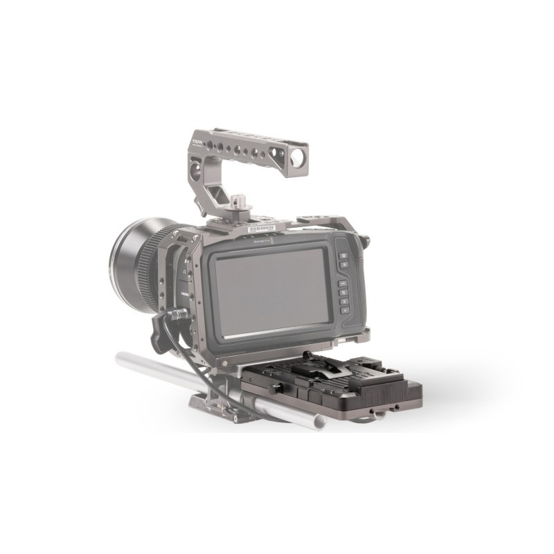 Tilta V-Mount Battery Plate per batterie V Lock con canne da 15mm Tilta Grey