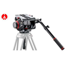 509HD Testa video Manfrotto con semisfera da 100mm, 1 leva telescopica