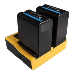 Caricabatterie Patona dual LCD e USB per Sony BP-U30 BP-U60 BP-U90 BP-U95