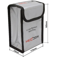 FIREBAG - L safe bag HEDBOX per batterie Li-Ion V-Lock, Mount