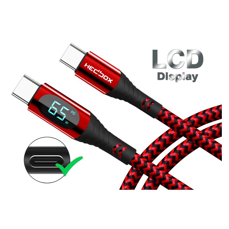 RPC-D65W HEDBOX USB-C to USB-C LED Disply Power cable