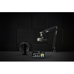 RODECASTER DUO, PodMic, cuffia NTH-100, PSA1+ e XLR3 black RODE KIT