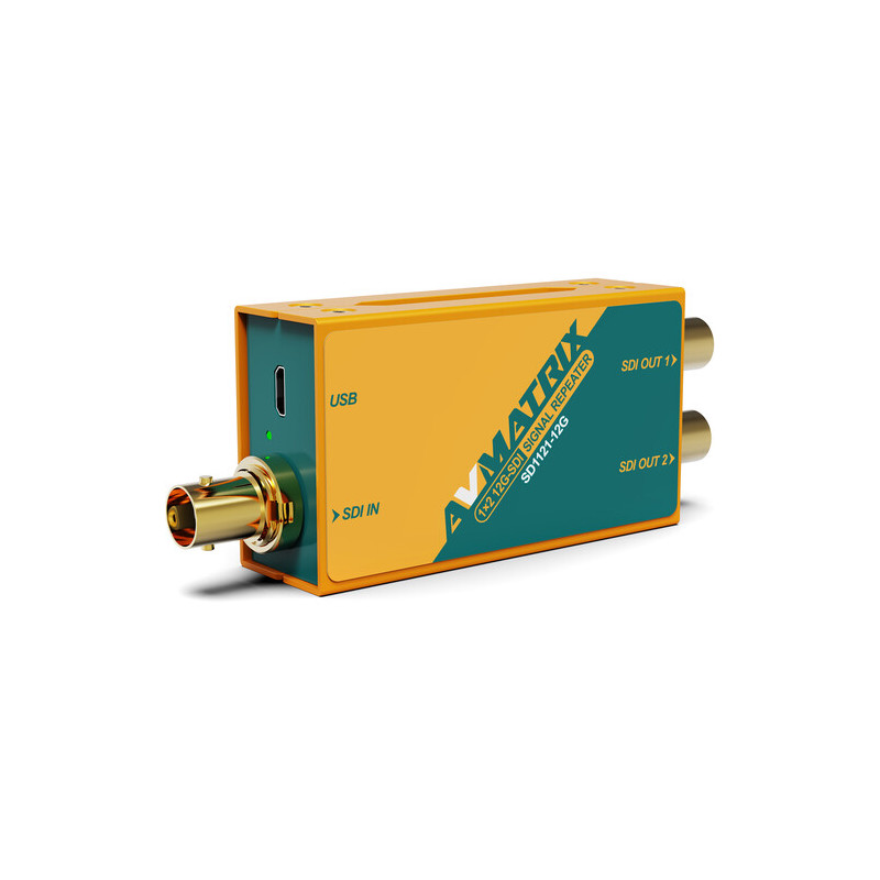 AVMATRIX Distributore, amplificatore e reclocking di segnale 12G-SDI 1×2