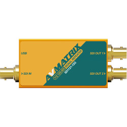 AVMATRIX Distributore, amplificatore e reclocking di segnale 12G-SDI 1×2