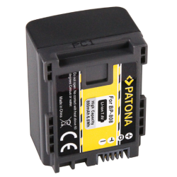 Batteria Patona tipo Canon BP-808-BP808 capacità 890 mAh, 7.4V