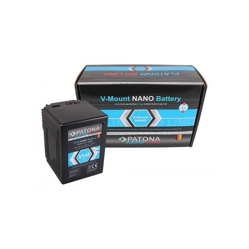 Batteria Patona Platinum Nano V145 V-Mount 142Wh 14.8V 9,6Ah