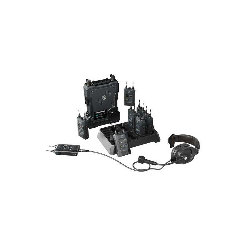 SOLIDCOM M1-8B Hollyland Full Duplex Wireless Intercom System con 8 Belt Packs